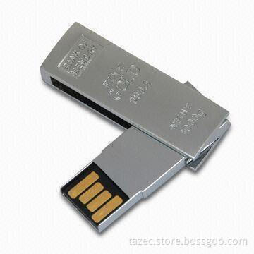 USB Flash Drive with Up to 32GB Capacity, Supports Plug-and-play Function, Comes in Silver